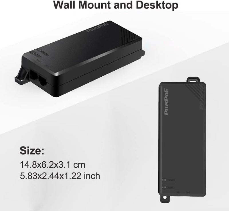 PLUSPOE 90W Ultra Gigabit PoE++ Injector, IEEE 802.3 bt /802.3at/802.3af Compliant, Up to 90W Ultra Power Supply, 10/100/1000Mbps, Compatible with TRENDnet TPE-119GI - Image 5